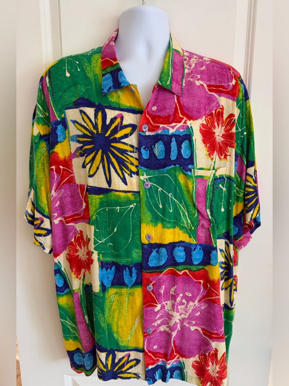 Jams World Men's Hawaiian Aloha Short-SleeveShirt, XXL, Great Condition